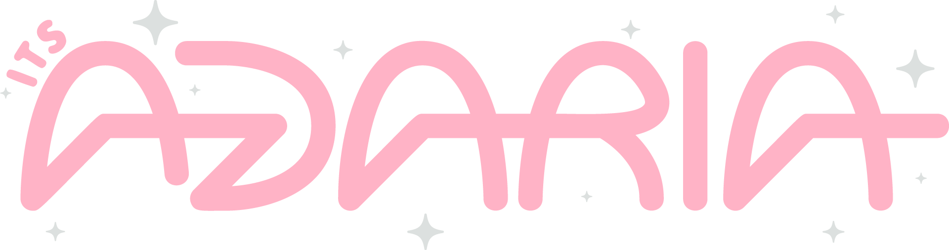 Custom logotype for Swedish ASMR streamer Adaria.